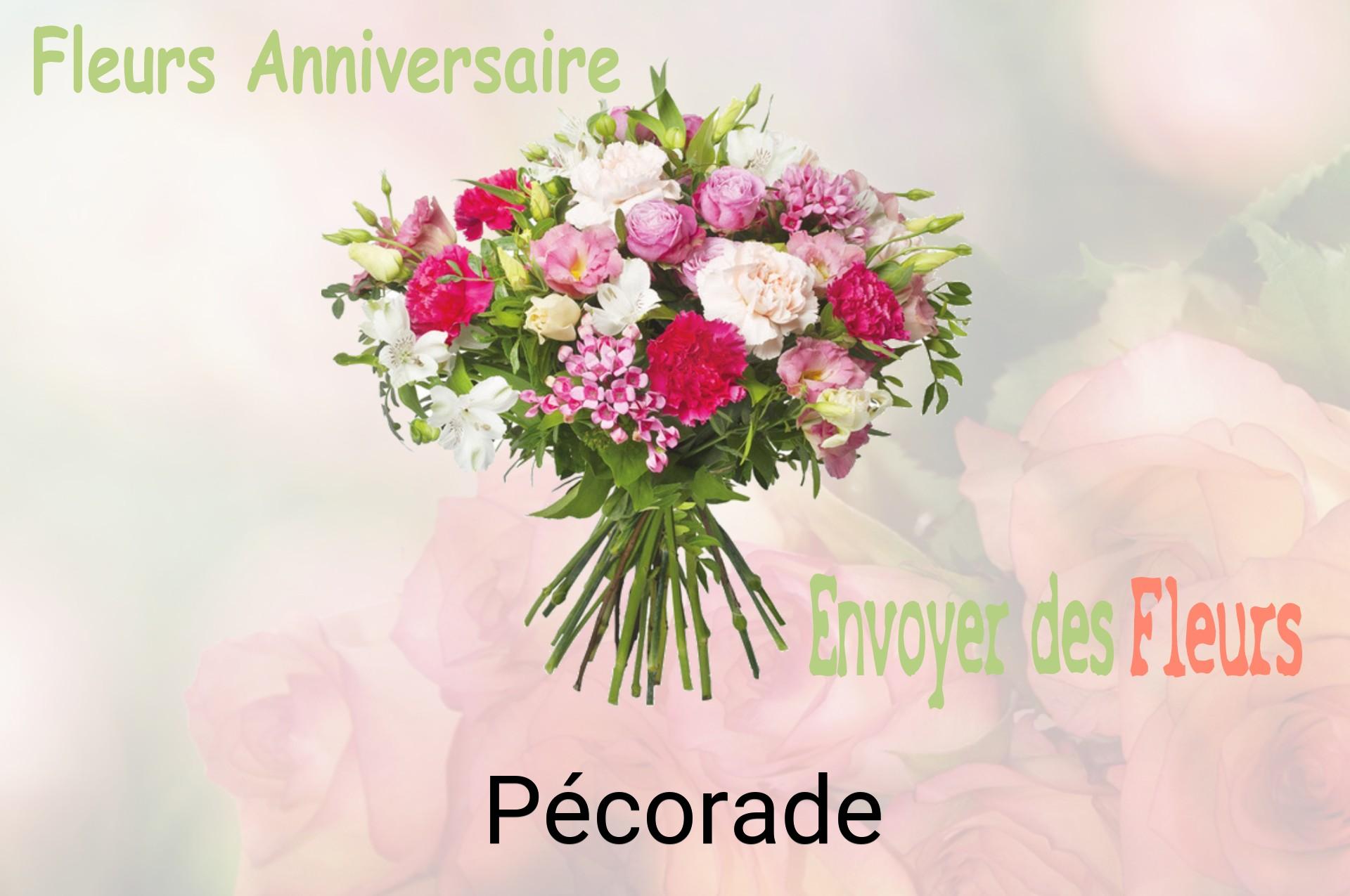 Bouquet de fleurs d’anniversaire livré à Pécorade